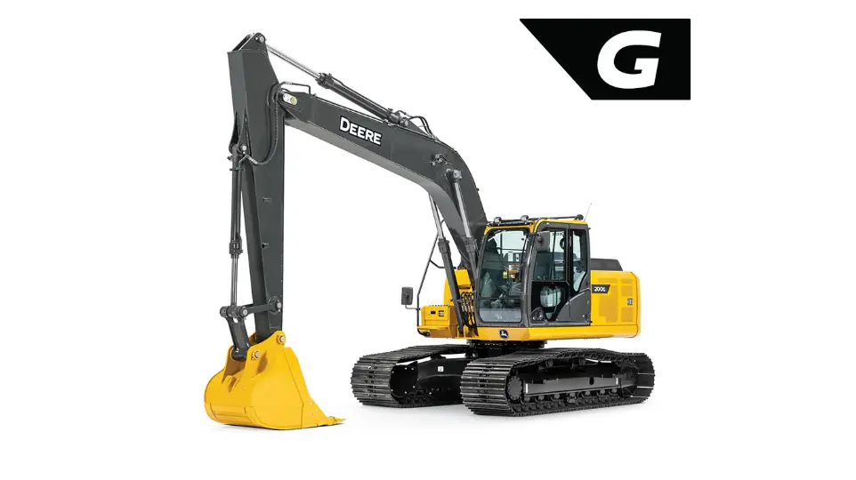 Excavator rental Fort St John job site